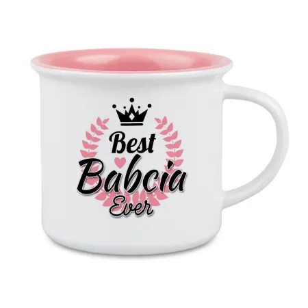 Kubek różowy dla BABCI Best Babcia Ever